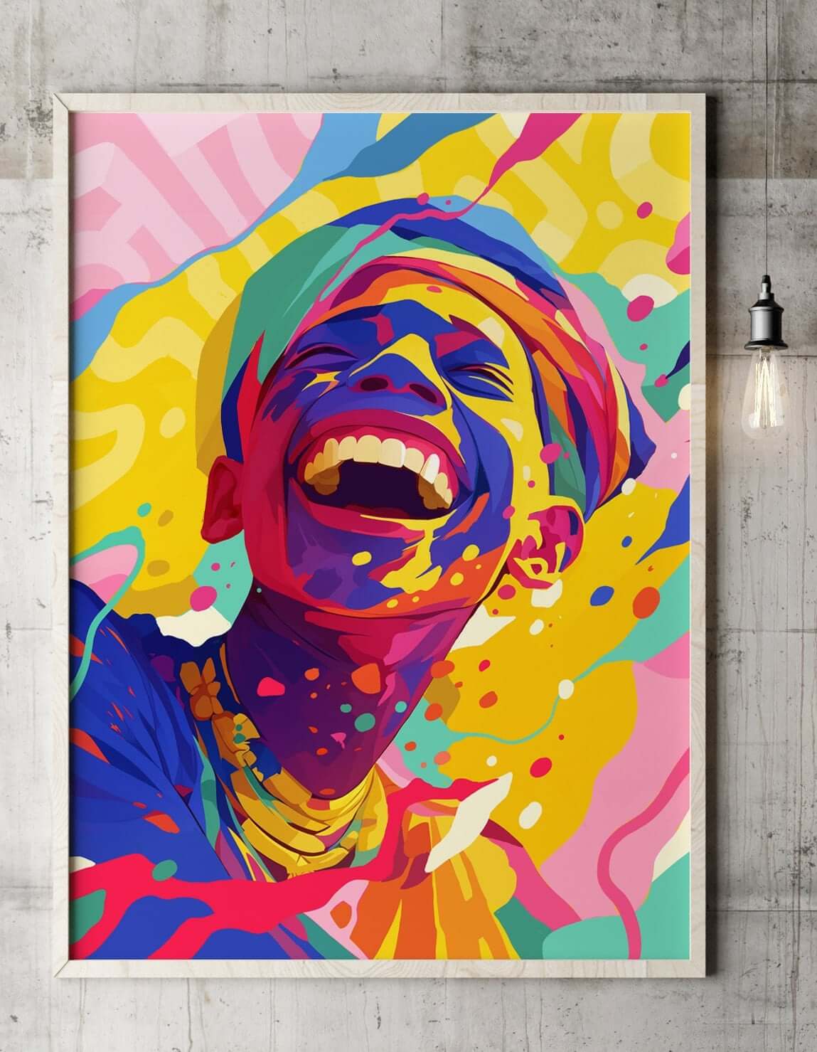 Drenched in colors, spreading joy