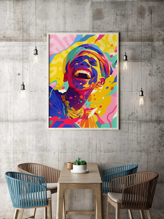 Drenched in colors, spreading joy